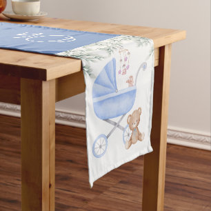 Chemin De Table Moyen Oh Garçon Poussette Bébé Et Coureur De Table De Fê