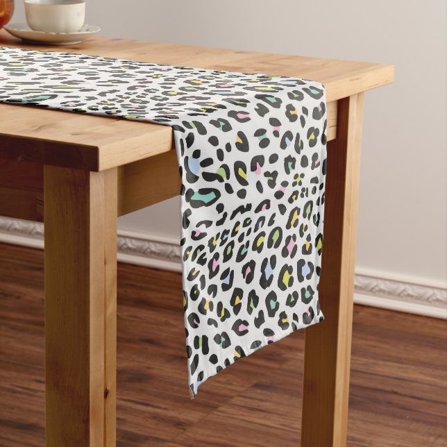 Chemin De Table Moyen Pastel Leopard Spot Motif (In Situ)