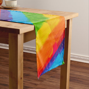 Chemin De Table Moyen Peinture à l'huile Couleurs arc-en-ciel Gay Lesbia