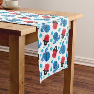 Chemin De Table Moyen Pirate Octopus, Motif de pieuvre, Animaux de mer
