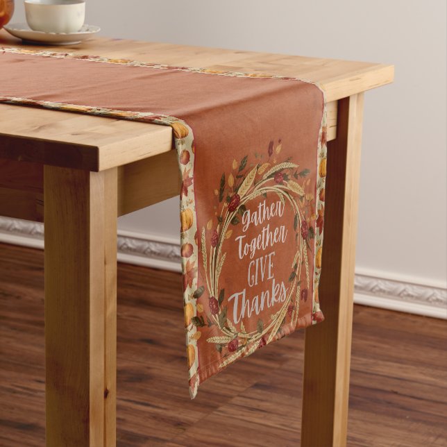 Chemin De Table Moyen Rassembler Thanksgiving Table Runner (In Situ)
