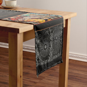Chemin De Table Moyen Runner table Halloween Web vintage & Spider