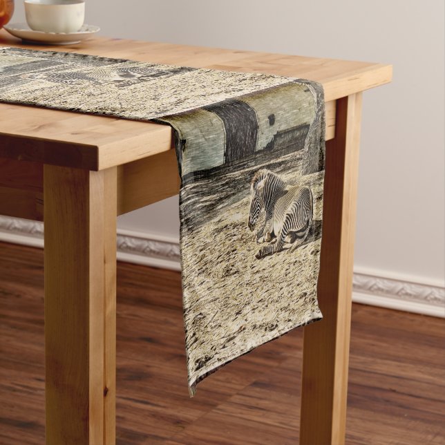 Chemin De Table Moyen smartmix animal zebra (In Situ)