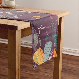 Chemin De Table Moyen Tapis de table de jardin de fleurs de printemps au
