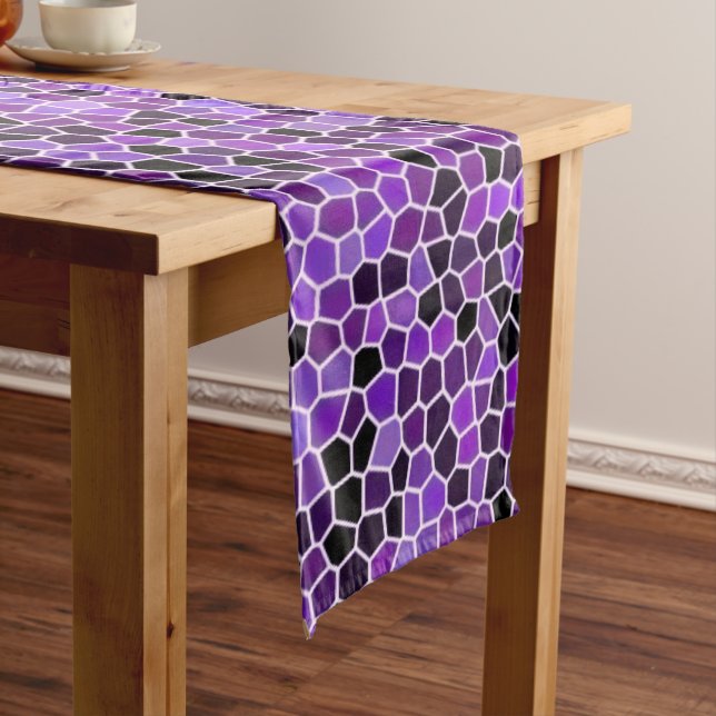 Chemin De Table Moyen Verre teinté violet (In Situ)
