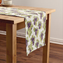 Chemin De Table Moyen Vineyard Grapes Table Runner – Wine Entertaining