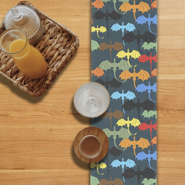 Chemin De Table Moyen Vol Fantastique Dragon Wing Blue (Créateur téléchargé)