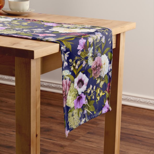 Chemin De Table Moyen Votre Altesse Royale Marine Coureur de table bleue (In Situ)