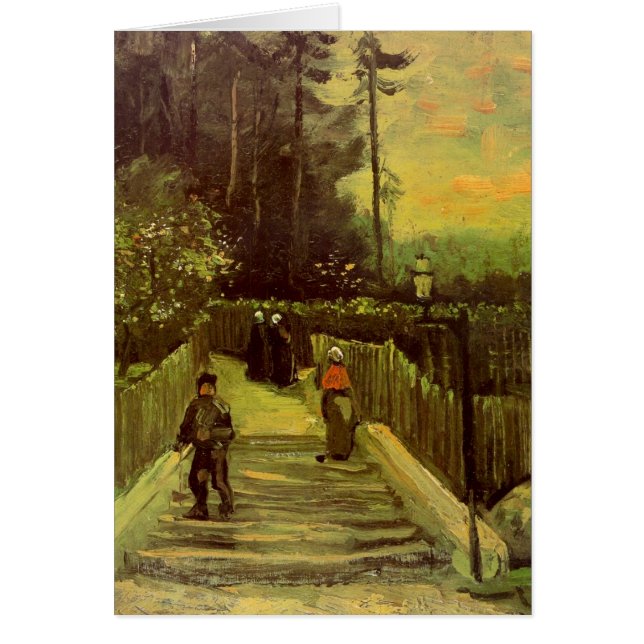 Chemin en pente à Montmartre par Vincent van Gogh (Devant)