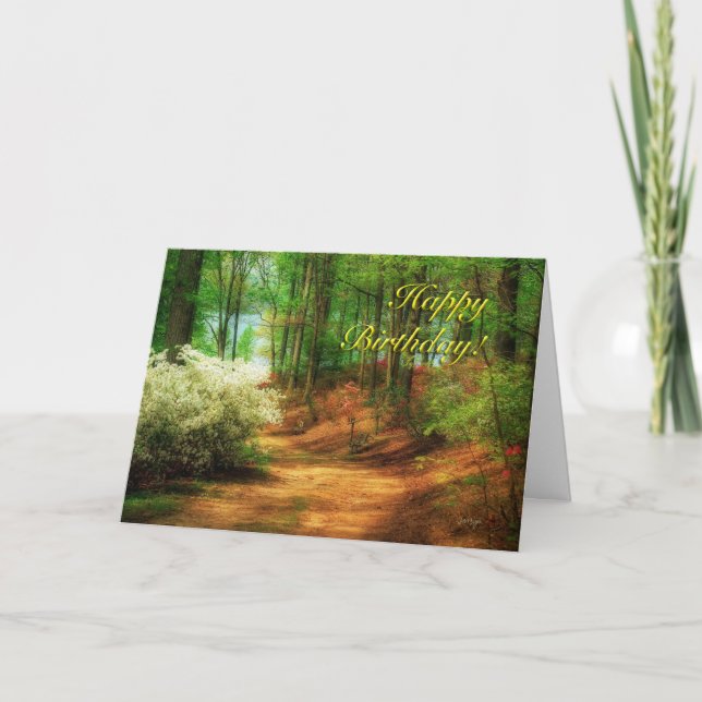 Chemin préféré - carte d'anniversaire (Devant)