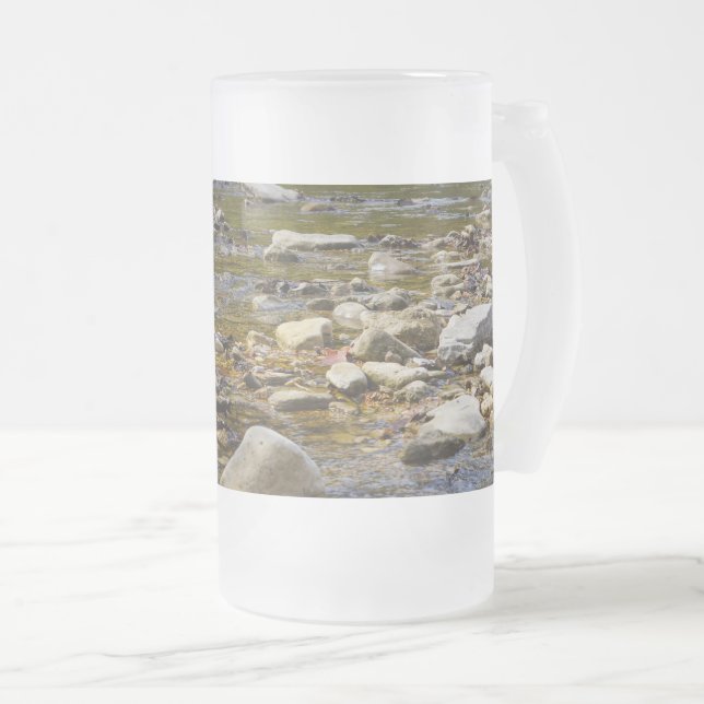 Chemin Rocheux Verre Frosted Beer Mug (Devant droit)