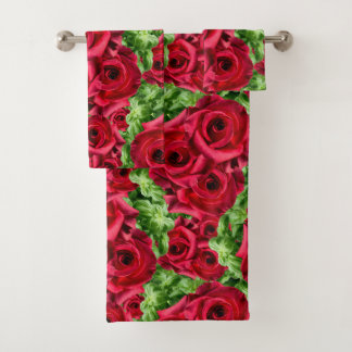 Chemin Rouge Roses Fleur Garland