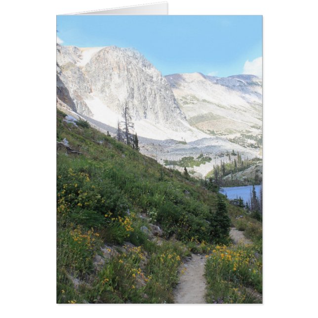 Chemin vers la carte de voeux du lac Marie (Devant)