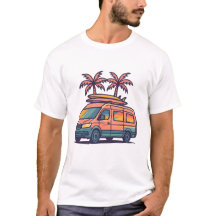 Chemin Vibes Camper Van Vacation T-shirt