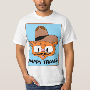 CHEMINS HEUREUX T-Shirt Chat à Moustache de Dessin