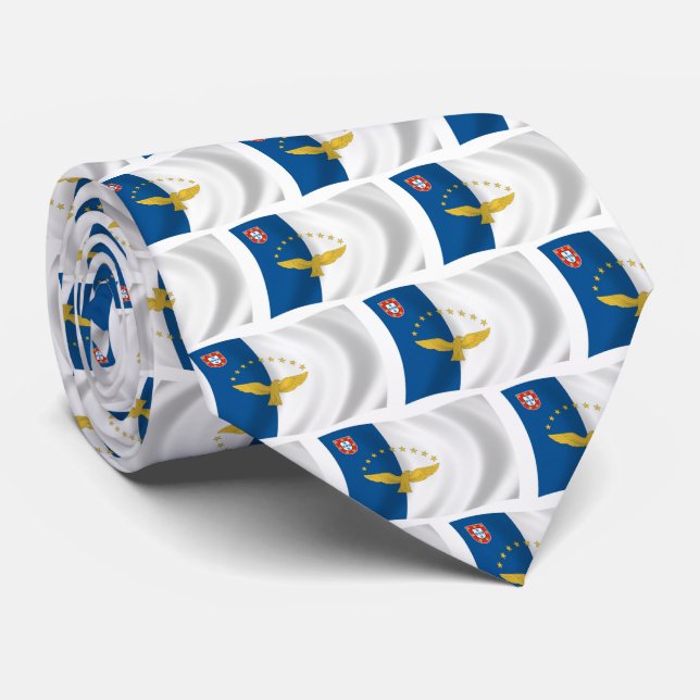 Chemise à cravate aux couleurs des Açores (Roulé)