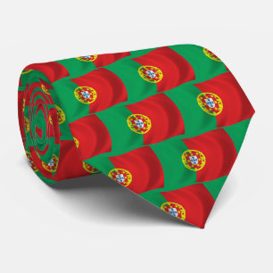 Chemise à cravate drapeau du Portugal