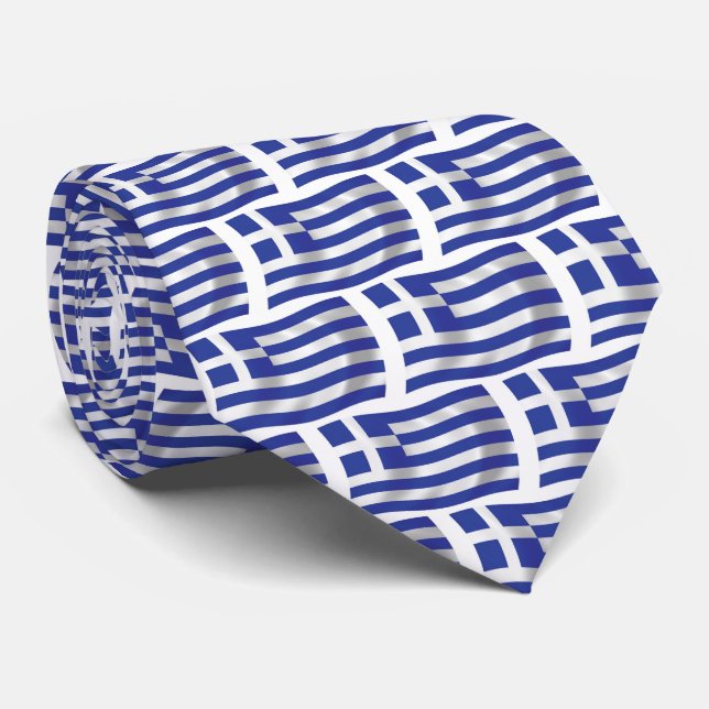 Chemise à cravate drapeau grec (Roulé)