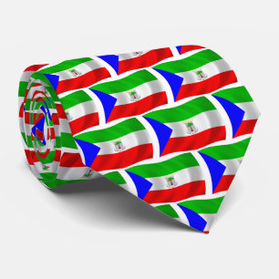 Chemise à cravate du drapeau de la Guinée équatori