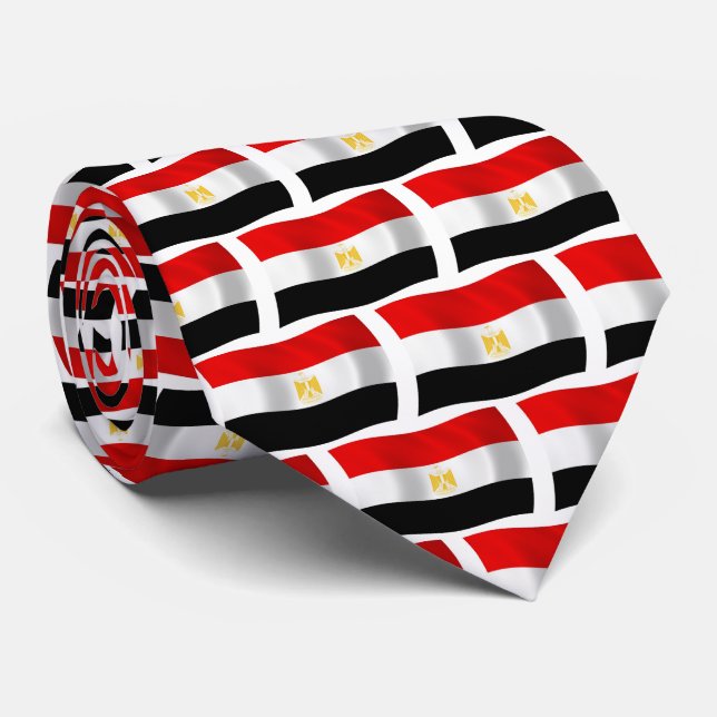 Chemise à cravate du drapeau de l'Égypte (Roulé)