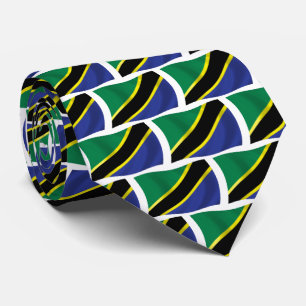 Chemise à cravate du drapeau de Tanzanie