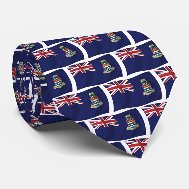 Chemise à cravate du drapeau des îles Caïmans (Roulé)