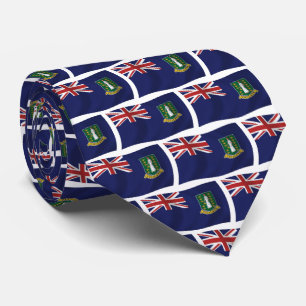 Chemise à cravate du drapeau des îles Vierges brit