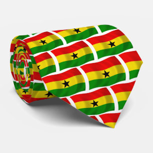 Chemise à cravate du drapeau du Ghana