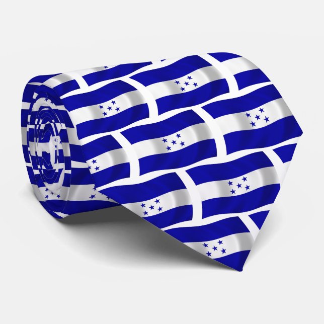 Chemise à cravate du drapeau du Honduras (Roulé)