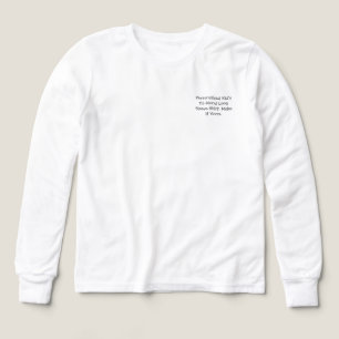 Chemise à manches longues en tri-mélange personnal