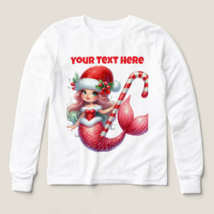 Chemise à manches longues Filles de sirène de Noël