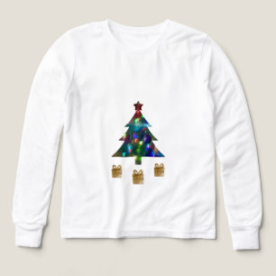 Chemise à manches longues pour enfants avec sapin