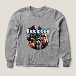 Chemise à manches longues tri-mélange pour filles