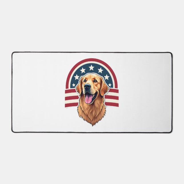 Chemise à motif arc-en-ciel Retriever Patriotique  (Recto)