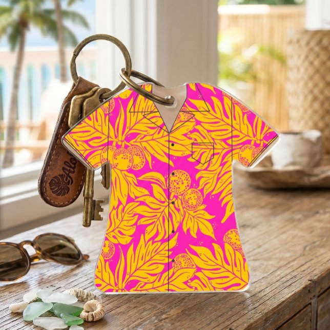 Chemise à thème Hawaï en acrylique (Créateur téléchargé)