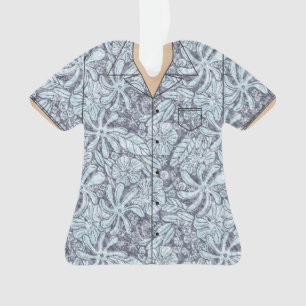 Chemise à thème Hawaï en acrylique