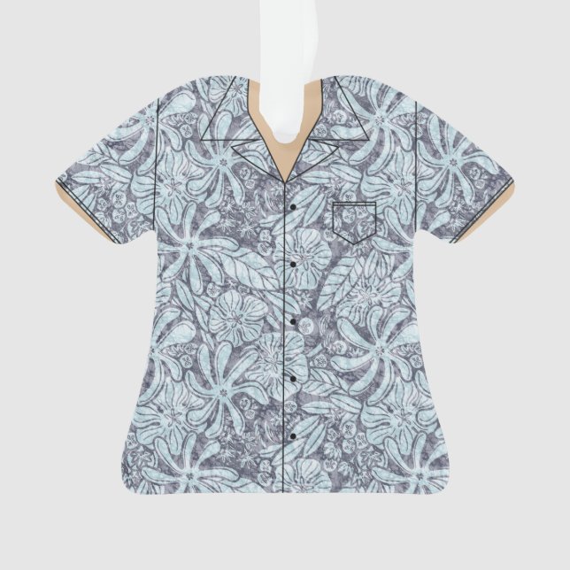 Chemise à thème Hawaï en acrylique (devant)
