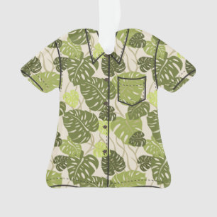 Chemise Aloha Hanger Hawaiian Monstera Leaf