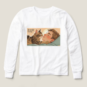 Chemise Amoureux des chats Unisex Long Sleeve Tee-