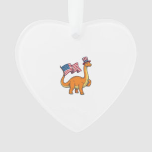 Chemise avec gravure vintage du drapeau de dinosau