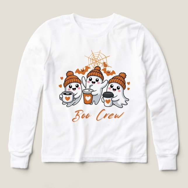 Chemise Boo Crew | Halloween Cute Ghost Squad (Motif recto)