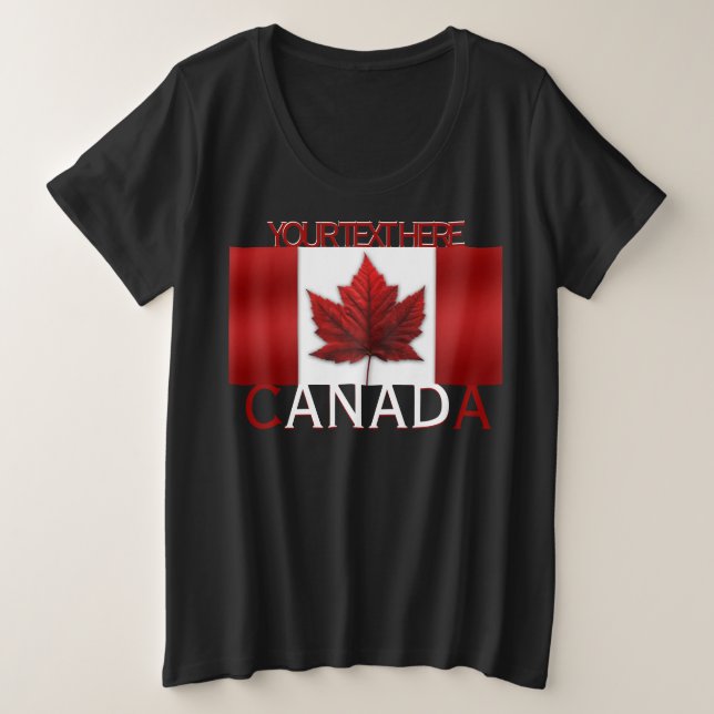 Chemise Canada femme Custom Canada Plus Taille Che (Design devant)