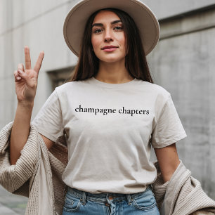 Chemise Chapitres de Champagne T-shirt minimaliste