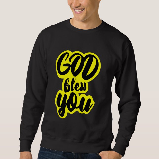 Chemise chrétienne Dieu vous bénisse Tshirt (Devant)