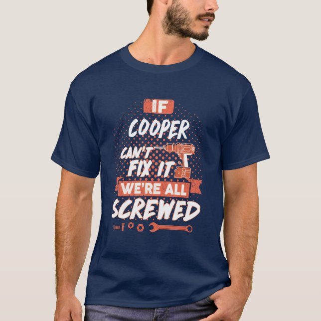 Chemise COOPER, T-shirt COOPER pour hommes femmes (Devant)