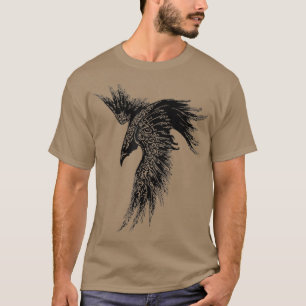 Chemise corbeau Hommes Fille Femmes T-shirt Goth B