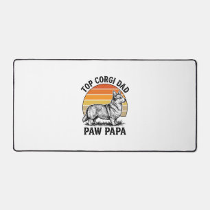 Chemise Corgi Papa Vintage Sunset Chien Papa Cadea