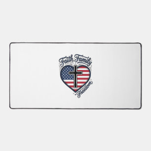 Chemise croix patriotique Foi Famille Liberté Cœur
