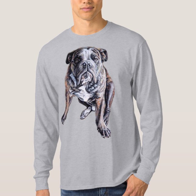 Chemise d'art Bulldog Homme Bulldog T-Shirts (Devant)