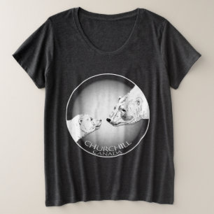 Chemise d'art d'ours polaire Top Chemise Churchill